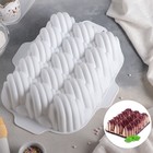 Форма силиконовая для муссовых десертов и выпечки Доляна «Джино», 39,5×30 см, цвет белый - Фото 1