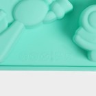 Форма для выпечки Доляна «Транспорт», силикон, 30×17.5 см, 6 ячеек (9×5.5×3.5 см), бирюзовая - Фото 6