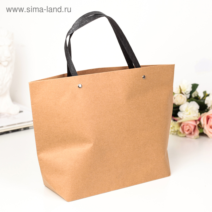 Пакет Крафт сумка 41 х 28 х 12 см - Фото 1