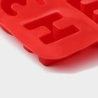 Форма для шоколада Доляна «Буквы. Алфавит русский», силикон, 36.6×26.6 см, 33 ячейки (3.5×3 см), МИКС - Фото 3