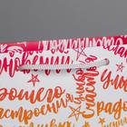 Пакет подарочный ламинированный горизонтальный, упаковка, «Радости!», MS 18 x 23 x 8 см - Фото 2