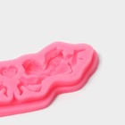 Молд для заливки Доляна «Ангелы», силикон, 3 ячейки, 16×5.5×1 см, розовый - Фото 3