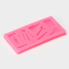 Молд для заливки «Инструменты», 9 ячеек, силикон, 10.5×5×1 см, МИКС - Фото 3