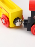 Паровоз магнитный деревянный, 3 вагона - Фото 4