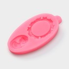 Молд для заливки Доляна «Рамка и портрет», силикон, 2 ячейки, 8.5×4.5 см, розовый - Фото 3