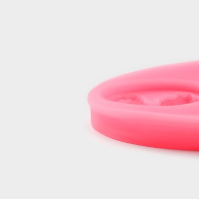 Молд для заливки Доляна «Рамка и портрет», силикон, 8.5×4.5 см, розовый