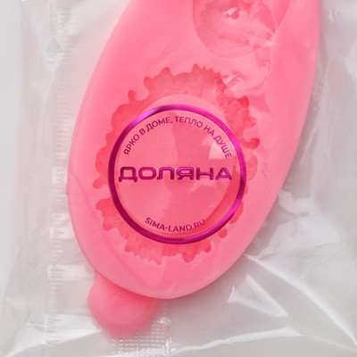 Молд для заливки Доляна «Рамка и портрет», силикон, 8.5×4.5 см, розовый