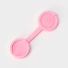 Силиконовый молд «Пуговка», 9,5×2,9 см, цвет розовый - Фото 2