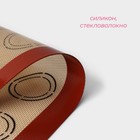 Армированный коврик Доляна «Макарон», силикон, 42×29,5 см, цвет бежевый - Фото 3