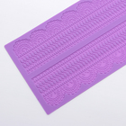 Силиконовый коврик для айсинга Доляна «Лепота», 2 полосы, 38,6×16,1 см, цвет МИКС - Фото 3