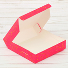 Коробка кондитерская складная, упаковка «Только для тебя», 25 х 25 х 4,5 см - Фото 2