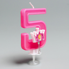 Свеча в торт цифра Дисней "5", Принцессы - Фото 3