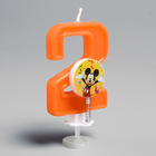 Свеча в торт цифра Дисней "2", Микки Маус - Фото 3