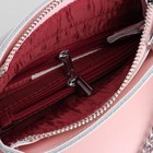 Сумка женская, отдел с перегородкой, наружный карман, 2 цепи, длинный ремень, цвет розовый - Фото 5