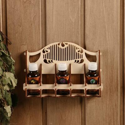 Подставка для масел «Диванчик», 17.5×4.5×12 см, 5 ячеек, Добропаровъ