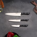 Набор ножей Samura HARAKIRI, 3 шт: лезвие 10 см, 15 см, 20 см, чёрная рукоять - Фото 4