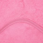 Полотенце с уголком и рукавицей, размер 90х90, цвет розовый, махра, хл100% - Фото 5