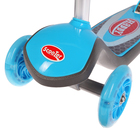 Самокат стальной, колёса световые PU d=110 мм, ABEC 7, цвет серый/синий - Фото 3