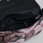 Сумка женская, отдел на молнии, наружный карман, длинный ремень, цвет чёрный/розовый - Фото 5