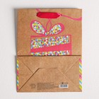 Пакет крафтовый вертикальный «С Днём рождения!», MS 18 × 23 × 10 см - Фото 4