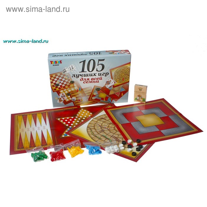 Настольная игра "105 игр для всей семьи" - Фото 1