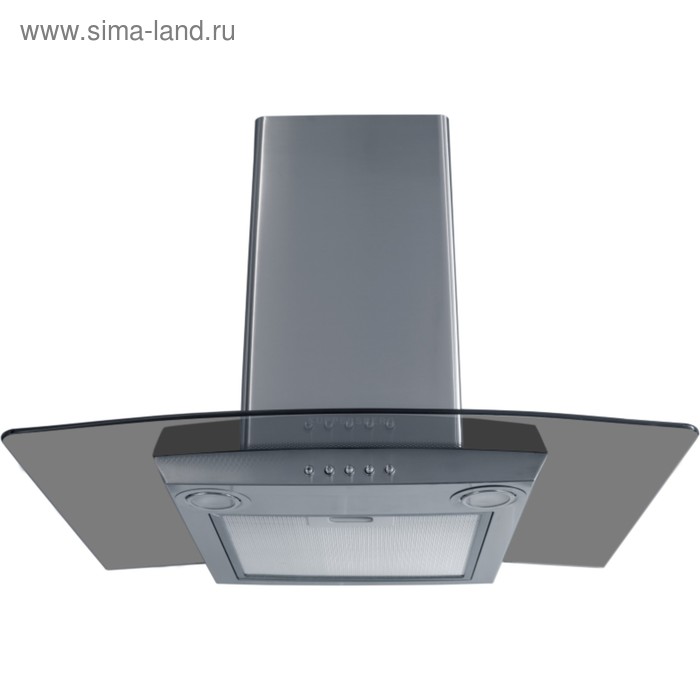 Вытяжка Kuppersberg KAMINOX 60 X 4HPB, 800 куб.м/ч, 3 скорости, серебристый/темное стекло - Фото 1