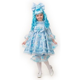 Карнавальный костюм «Мальвина», платье, панталоны, бант, парик, размер 36, рост 140