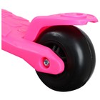 Самокат GRAFFITI, стальной, колёса световые PU 120/100 мм, цвет розовый - фото 8380008