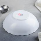 Тарелка глубокая Доляна «Дива», 600 мл, d=17,5 см, стеклокерамика, цвет белый - Фото 3