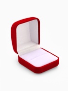 Футляр под кольцо, серьги «Классический», бархатный, 5×5.5 см, красный - Фото 6