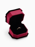 Футляр под кольцо, серьги «Подарок», 6.5×5.5 см, вставка чёрная, бордовый - фото 54685587