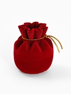 Футляр под серьги, кольцо «Мешочек подарочный», бархатный, 5.5×4.6 см, красный - Фото 4