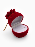 Футляр под серьги/кольцо "Мешочек подарочный" 5,5*5*6,7см, цвет красный - фото 14995149