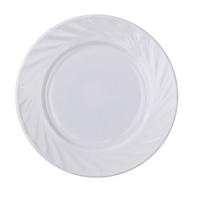 Тарелка десертная Доляна «Регал», d=17,5 см, стеклокерамика, цвет белый