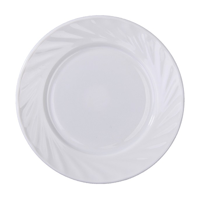 Тарелка десертная Доляна «Регал», d=17,5 см, стеклокерамика, цвет белый - Фото 1