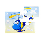 Пазлы магнитные А6 «Синий вертолет» - Фото 2