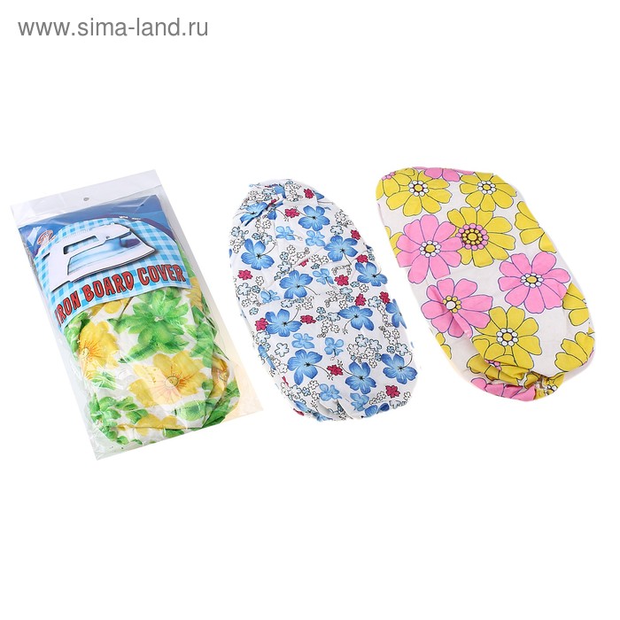 Чехол для гладильной доски (на ватине), цвета МИКС - Фото 1