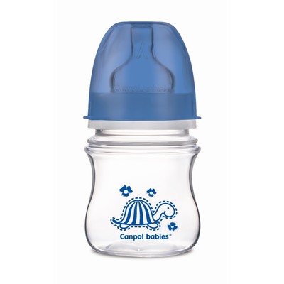 Бутылочка для кормления PP EasyStart антиколиковая, широкое горло, 120 мл, от 3 мес., цвет МИКС