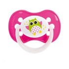 Соска - пустышка силиконовая симметричная Owl, от 0 до 6 мес., цвет МИКС - Фото 1