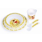 Набор детской посуды, 5 предметов: миска, тарелка, кружка, вилка и ложка, от 12 мес., цвета МИКС - Фото 5