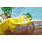 Полотенце пештемаль Turkish towel 70х140 см, желтый, 330г/м2, хлопок 100% - Фото 2