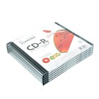 Диск CD-R Smartbuy Fresh-Watermelon, 52х, 700 Мб, Slim, 5 шт - Фото 1