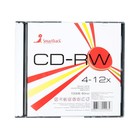 Диск CD-RW SmartTrack, 4-12x, 700 Мб, Slim, 1 шт - Фото 2
