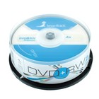 Диск DVD+RW SmartTrack, 4x, 4,7 Гб, Cake Box, 25 шт - Фото 1