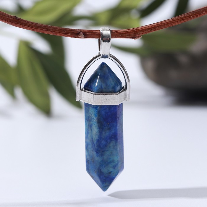 Подвеска маятник, сфера «Лазурит» - Фото 1