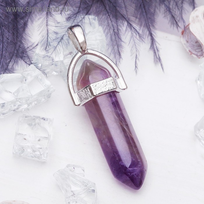 Подвеска маятник, сфера «Аметист» - Фото 1