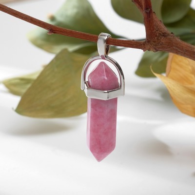 Подвеска маятник, сфера «Агат розовый»