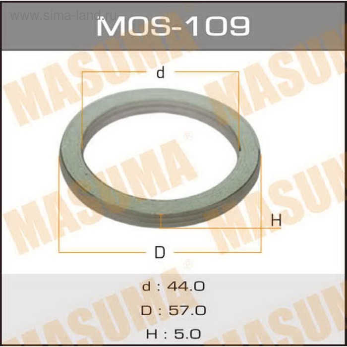 Уплотнительное кольцо под выхлопной коллектор MASUMA MOS109 - Фото 1