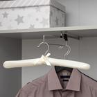 Плечики для одежды мягкие «Радуга», размер 40-42, цвет белый - Фото 1