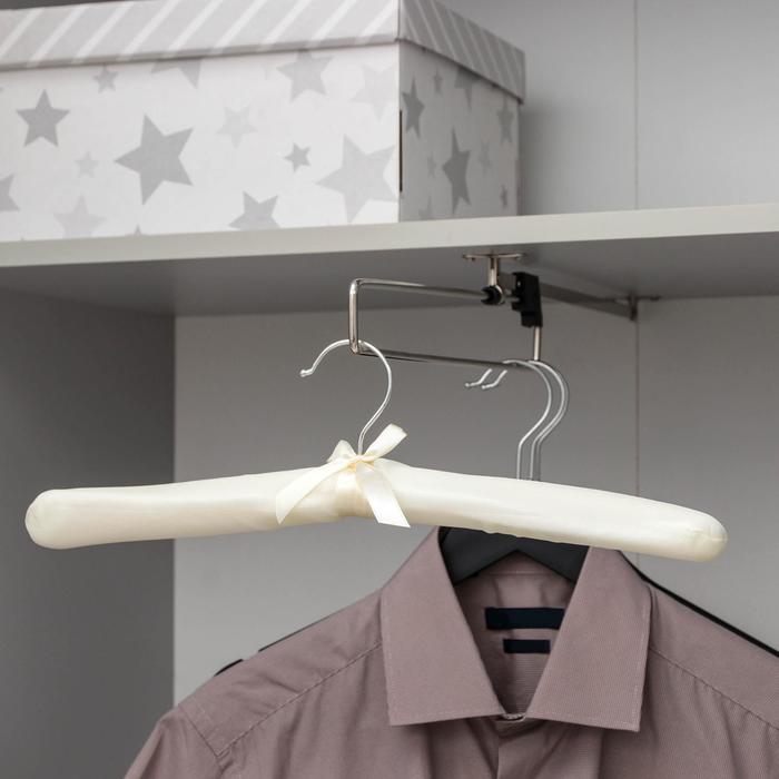 Плечики для одежды мягкие «Радуга», размер 40-42, цвет белый - Фото 1